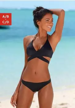 Bench Triangel-Bikini in Wickeloptik (706879) schwarz