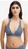 Marc O'Polo Shiny Triangle Bikini Top navypeonycheck