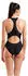 Arena Arena Merydian / One Next / Feel Bloom Swim Pro Back Badeanzug (010649) schwarz/martinica/weiß