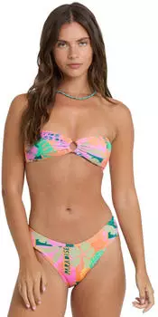 Billabong Sunscape Bandeau Bikini Top & Bondi Bikini Bottom (BL000970W-DLA) deep lagoon