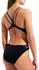 Arena W Solid Swimsuit Double Cross Back Badeanzug (004651) schwarz/asphalt