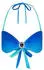 Moda Minx Club Tropicana Triangel-Bikini-Top (31302418) blue lagoon