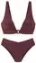 Lascana Triangel-Bikini mit Zierdetail im Ausschnitt kastanienbraun