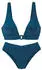 Lascana Triangel-Bikini mit Zierdetail im Ausschnitt petrol