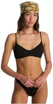 Billabong Summer High V Bralette Swim Shirt (EBJX300129-BPB) black pebble