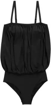Next Fashion Figure-Shaping Blouson-Badeanzug mit Print (U77133) schwarz