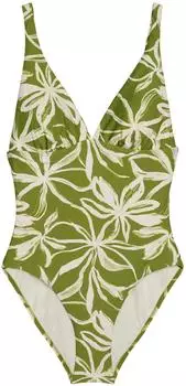 Marc O'Polo Shiny Abstract Flower AOP Badeanzug