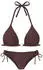 Lascana Triangel-Bikini mit Zierschnalle (84956926) braun/gold