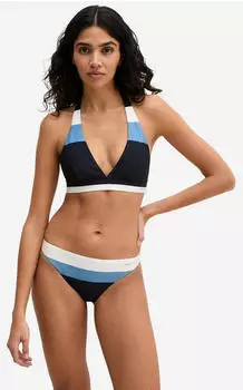 Marc O'Polo Summer Stripes Bikinihose (10228103) coronet blue block stripe