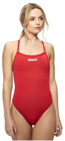 Arena Swimwear Arena Solid Light Tech High Swimsuit (2A243) red