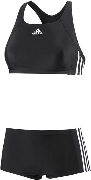 Adidas Essence Core 3-Stripes Bikini schwarz/weiß