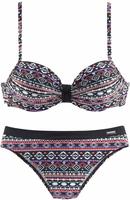 LASCANA B&uuml;gel-Bikini mit unifarbener Schlaufe zwischen den Cups