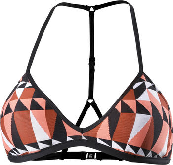 Seafolly Jagged Geo Action Back Tri Bikini Top burntamber