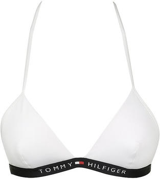 Tommy Hilfiger Fixed Triangle Logo Bikini Top white (UW0UW01758YBR)