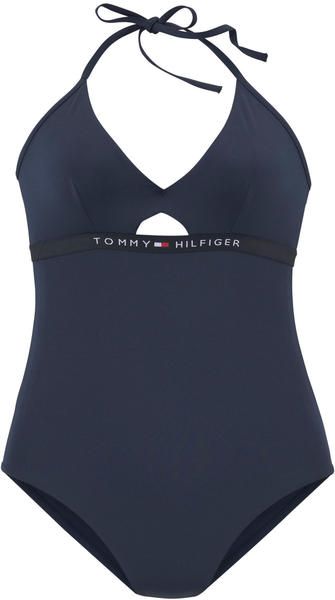 Tommy Hilfiger Swim Suit with Cut Outs (UW0UW01425) pitch blue