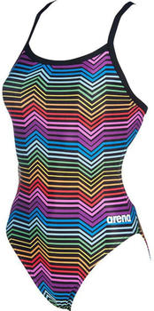 Arena Swimwear Arena Multicolor Stripes Challenge Back Swimsuit black multi