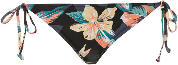 Roxy Printed Beach Classics Tie Side Bikini Bottom anthracite tropicoco