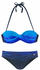 Lascana Bügel-Bandeau-Bikini blau-bedruckt (49837378)