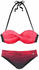 Lascana Bügel-Bandeau-Bikini rot-bedruckt (52249444)