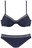 LASCANA B&uuml;gel-Bikini mit gestreiften Eins&auml;tzen