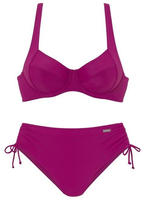 LASCANA B&uuml;gel-Bikini "Annelie" mit seitlich geraffter Bikinihose