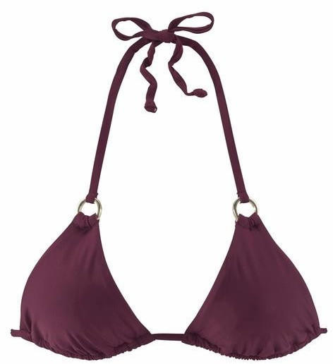 Lascana Triangel-Bikini-Top bordeaux (52331921)