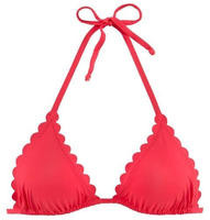 LASCANA Triangel-Bikini-Top "Scallop" mit gelaserter Wellenkannte