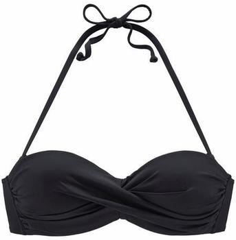 Lascana Bandeau-Bikini-Top schwarz (48556661)
