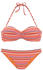 Lascana Bügel-Bandeau-Bikini orange-gestreift-bunt (46167933)