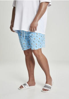 Urban Classics Pattern swim Shorts (TB2679-02060-0037) lightblue/ice