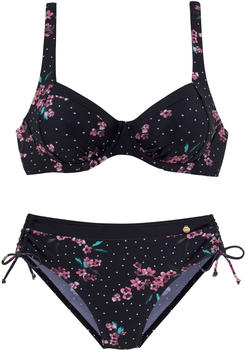 Lascana B&uuml;gel-Bikini schwarz-bedruckt (51106656)