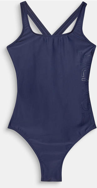 Esprit Badeanzug mit tonigem Logo-Print (999EF1A845) navy