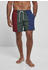 Urban Classics 3-tone Swim Shorts (TB3962-02828-0042) burgundy/bottlegreen