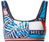 Tommy Hilfiger Contrast Print Bralette bikini Top palm tropic/white (UW0UW021770K5)