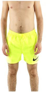 Nike Swim Logo Solid 5" Volley Shorts (NESSA566) volt