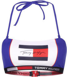 Tommy Hilfiger Colour-Blocked Signature Bandeau Bikini Top cobalt (UW0UW02175C65)