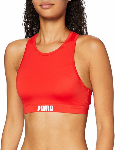 Puma Swim Women's Racer Back Swim Top red