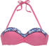 S.Oliver Bandeau-Bikini-Top Jill mit Mustermix rose