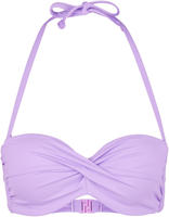 s.Oliver Bandeau-Bikini-Top "Spain" in unifarben mit Wickeloptik