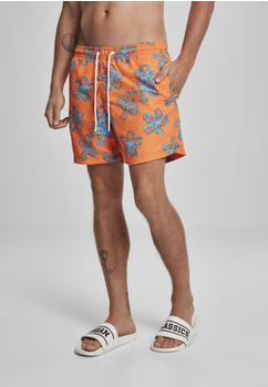 Urban Classics Floral Swim Shorts (TB3527-00180-0042) orange