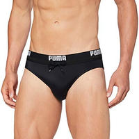 PUMA Badeslip "PUMA SWIM MEN LOGO SWIM BRIEF" mit elastischem Logobund