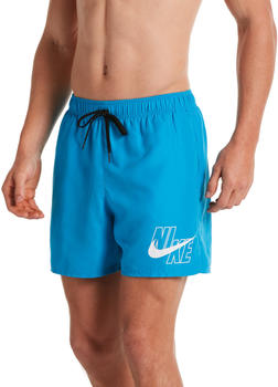 Nike Swim Logo Solid 5" Volley Shorts (NESSA566)laser blue