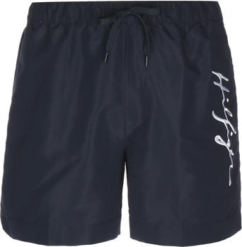 Tommy Hilfiger Mid Length Signature Logo Swim Shorts (UM0UM02299) desert sky