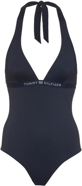 Tommy Hilfiger Logo Waistband Padded One Piece Swimsuit (UW0UW03462) desert sky