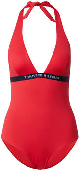 Tommy Hilfiger Logo Waistband Padded One Piece Swimsuit (UW0UW03462) primary red