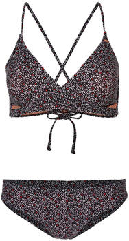O'Neill Baay Maoi Fixed Bikini black/rose/red