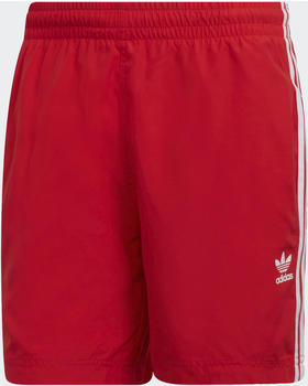 Adidas Adicolor Classics 3-Stripes Swim Shorts vivid red