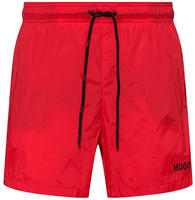 HUGO 50469312/00, HUGO Badeshorts mit Label Print Modell 'HAITI' Rot men