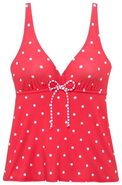 S.Oliver Bügel-Tankini-Top Audrey red white