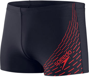 Speedo Medley Logo Swim Shorts true navy/dragonfire orange